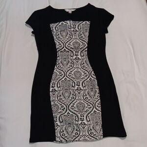 Aa Studio Black and White Mini Dress